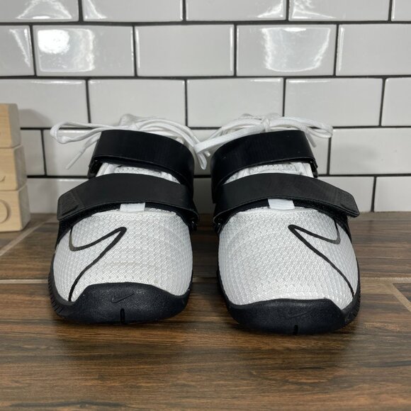Nike Romaleos 4 Mens Size 5 Weightlifting Shoes White Black Training Sneakers - Picture 2 of 13